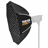 TARION Fotografie Softbox mit Bowens Halterung: 90cm Faltbare Quick Release Softboxen mit Glitter achteckige Soft Box für Studio Photography Video Blitz Licht SOFTBEAM(OC-90F)
