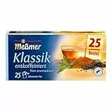 Meßmer Klassik entkoffeiniert | fein-aromatisch | 25 Teebeutel | Vegan, Glutenfrei, Laktosefrei