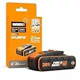 WORX WA3646 PowerShare Pro Plus Akku 20 V, 4 Ah, stärkere Leistung, mehr Laufzeit & 2x längere Lebensdauer, 360° Zellenschutz, leicht & kompakt, kompatibel mit allen WORX PowerShare Werkzeugen