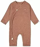 Noppies Baby Unisex Baby U Playsuit ls Rib Nevis Overalls, Cafe Au Lait Melange-N090, 62