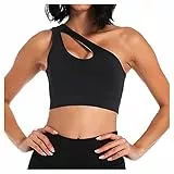 Rpporm Klassische BHS Für Damen Frauen Sexy One Shoulder Plus Size Übung Shake Proof Yoga BH Unterwäsche Yoga Damen Shirt