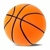 Lamvpiny Silent Basketball, leiser Basketball, leise, Dribble innen, Ball aus Schaumstoff mit hoher Dichte, nicht beschichtet, Schaumstoffball für das Training im Raum aus Schaumstoff (orange)