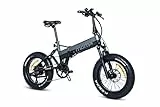 moma bikes Elektrische, E-Fat 20' PRO, Shimano 8 Gänge, Hydraulische Scheibenbremsen, Batterie Ion Lithium integriert und abnehmbar 48V 15Ah