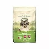 Amazon-Marke: Lifelong - Katzenfutter für ausgewachsene Katzen, Fein zubereitetes Trockenfutter mit frischem Lachs, Getreidefreie Rezeptur, 3 kg (1er-Pack)