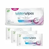 WaterWipes Sensitive+ Body & Intimate Wipes, Körper & Intimbereich, 90 Tücher (8 Packungen), 3-in-1-Reinigung, Pflege, Schutz, 99,9% Wasser, parfümfrei, Feuchttücher für die Erwachsenenpflege