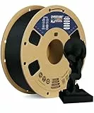 OVERTURE PLA Plus (PLA+) PLA-Filament 1,75 mm, professionelle PLA-Festigkeit, 1kg Filament (2,2 lbs), Maßgenauigkeit +/- 0,02 mm für 3D-Drucker (Schwarz)
