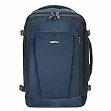 ECOHUB 30L Rucksack Handgepäck Flugzeug, Easyjet Handgepäck 45x36x20 Rucksack, Wasserdichter Recyceltes PET Reiserucksack, Groß Reisetasche Herren, Patent anhängig(Blau)