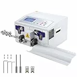 VEVOR Automatische Computer-Abisoliermaschine 300 W, Kabelschneidemaschine 1-100,000 mm, 220 V Drahtbiegemaschine Max. Kanaldurchmesser 10 mm, Kabelschälmaschine mit LCD Schirm und Richtmaschine