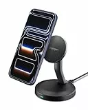 Spigen Essential 15W MagSafe Ladegerät [inkl. USB-C Kabel] Induktive Magnetische Kabellose Ladestation, Wireless Charger für iPhone 17e 17, Pixelsnap Pixel 10 & MagSafe Hüllen für Samsung Galaxy S26