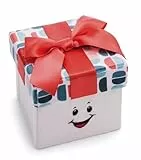 NICI Geschenkbox Dreamy Winter Plüsch 11x11x11cm blau - Aufbewahrungsbox für Andenken, Schmuck, Truhe Organizer, perfekte einzigartige Geschenkideen für Damen und Herren