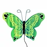 Routinfly Garten-Wanddekoration, Ornamente für drinnen und draußen, schöner Metallpfahl, Handarbeit, Vintage, Metall, Garten, Rasen, Terrasse, Hinterhof, Dekoration und Vogelspiel-Geschenke (grün)