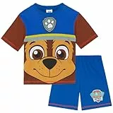 PAW PATROL Chase Schlafanzug mit Kurzarm für Kinder - 100% Baumwolle - 3-4 Jahre: 104cm