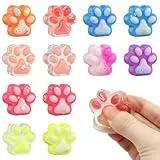 12 Stück Mini Squishy,Katzenpfoten Squishy,Squeeze Toy,Antistress Spielzeug,Quetschspielzeuge,Cat Paw Squeeze Toy,Squishy für Geburtstags Party,Stressabbau Fidget Toys für Erwachsene
