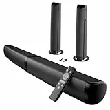 GarageRock Soundbar für TV Geräte, 2026 Upgrade 90W 2-in-1 Teilbare Soundbar for TV, Bluetooth 5.3 Lautsprecher für Fernseher with ARC/Opt/AUX Anschluss, Heimkino Soundsystem for TV/PC/Gaming/Gift