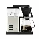 Melitta One – Filterkaffeemaschine mit Glaskanne, 92-96 °C Brühtemperatur und bis zu 10 Jahren Langzeitgarantie, für bis zu 10 Tassen Kaffee, Edelstahl-Oberflächen mit Lackierung in Cream White