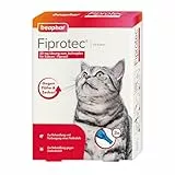 BEAPHAR - Fiprotec 50 mg Lösung Zum Auftropfen Für Katzen - Ab 8 Wochen - Schützt 5 Wochen Gegen Flöhe - 3 Pipetten