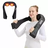 LAOBEN Massagegerät von tiefem Gewebe Shiatsu Nackenmassagegerät mit Thermostatfunktion Elektrisch Massagegeräte für Nacken Schulter Rücken Muskel Schmerzlinderung zu Hause Büro und Auto