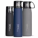 720°DGREE Thermoskanne mit Becher 700ml “Follow” - 3 Größen, 12h Heiß, 24h Kalt, Auslaufsicher, BPA-Frei - Edelstahl Thermosflasche, Isolierflasche - Perfekt für Kaffee, Tee Unterwegs To Go