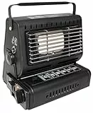 Fox Outdoor Gasheizer, mit Piezo-Zündung, schwarz