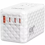 LENCENT 140W Reiseadapter Weltweit, Universal Reisestecker Weltreise Adapter mit 1 USB A und 3 USB C, Internationaler Steckdosenadapter für USA UK Japan Thailand England Australien(Typ C/G/I/A)