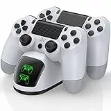PS4 Controller Dockingstation mit Ladekabel, 1,8 Stunden Schnellladung, PS4 Controller, Ladestation für Playstation 4 Fernbedienung, Ersatz für Playstation 4 Controller Adapter