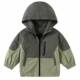 Gajaous Windbreaker für Kleinkinder, Baby Junge Kapuzen Jackets mit Reißverschluss, Kinder Winddicht Mantel Jacken
