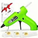 RUNSAI Heißklebepistole mit 30 Klebepistole Sticks 7mm, Heissklebepistole Klein Mini Schnell, Hot Melt Glue Gun Stabil Ohne Tropfen zum DIY Handwerk Kunst Floristik Kinder Basteln -30W Klebepistolen