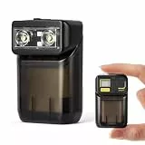 YIIFELL Mini Taschenlampe, Aufladbar Schlüsselanhänger 400 LM mit LED-Stromanzeige, RGB EDC Magnetische Flashlight, 4 Modi Wasserdicht Taschenlampe für Camping Outdoor