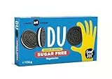 Feel FIT Duo Sugar Free Kakaokekse mit Vanillecreme ohne Zucker, 4 Tütchen mit 4 Keksen in der Schachtel, 176 g