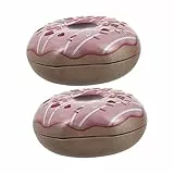 KITANDOVE Süßigkeitenbox Aus Weißblech Donut-förmige Bonbonschachtel Kreative Geschenkbox Für Snacks Und Süßigkeiten Für Feiern Und Aufbewahrung