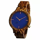 Opis UR-F1 (Zebraholz) Damen Armbanduhr/Holz Armbanduhr/Holzuhr für Damen