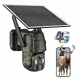 AMOROM 3G/4G LTE Überwachungskamera Aussen Solar