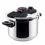 Taurus Great Moments Superrapid 6L - Superschneller Schnellkochtopf | 6L | verstellbares Ablassventil | Leichtes Öffnen | Energiesparend | 5 Sicherheitssysteme | PFOA-frei | Für alle Arten von Herde