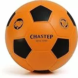 Chastep Schaumstoff-Fußball, 20,3 cm, für drinnen und draußen, perfekt für Kinder oder Anfänger, zum Spielen und Trainieren, weich und sicher (Orange und Schwarz)
