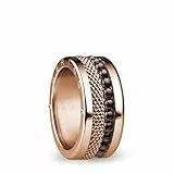 BERING Austauschbar Ringkombination für Damen in Rosé Gold & Braun mit einzigartigem Twist- & Change System, Donube