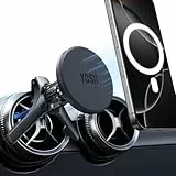 YOSH Handyhalterung Auto für MagSafe [Runde Lüftung], Magnetische KFZ-Halterung mit Triangelhaken für Mercedes A/B/C/V/GLC/Sprinter, kompatibel mit iPhone & Samsung Geräten, Mercedes Benz Accessoires