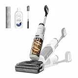 Tineco Floor One Stretch S6 Nass Trockensauger, 180°-Flachdesign Saugwischer 13cm Liegehöhe, 70°C 5min FlashDry Selbstreinigung, 3-Seitige Kantenreinigung 40min Laufzeit Reinigung unter tiefen Möbeln