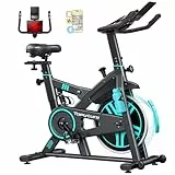 Toputure [2026 Aktualisiert] Heimtrainer Ergometer mit APP & Pulsgurt, Leiser Magnetwiderstand Hometrainer (