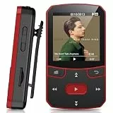 64GB MP3 Player Bluetooth 5.3, Clip Sport Musikplayer mit Blindbedienung, Tragbarer 29g Mini Audioplayer mit Resume-Funktion, FM Radio, Diktiergerät, bis 128GB
