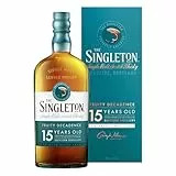 The Singleton of Dufftown 15 Jahre Speyside Single Malt Scotch Whisky, Pur, auf Eis oder im Cocktail, handgefertigt in Schottland, 40% vol, 700ml Einzelflasche