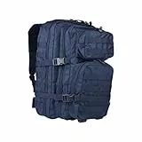 Mil-Tec US Assault Pack Tagesrucksack (36L) • Taktischer Militär Rucksack mit MOLLE-System • Kompakter Bundeswehr Rucksack, Wanderrucksack oder Reiserucksack für Outdoor, Camping & Einsatz Dk.blau, L