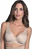 Sassa Damen BH Bügel doppelt vorgeformt 24804, Einfarbig, Gr. 85D, Elfenbein (Skin 00428)