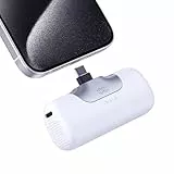 iWALK Powerbank 5500mAh Mini USB C Power Bank 22.5W Fast Charging Powerbank Klein Leicht Kompakte Externe Handyakkus für iPhone 17/16/15 17 Pro Max iPad, Samsung Galaxy S24/S25, Android Handy