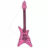 W WIDMANN MILANO Party Fashion - Aufblasbare Gitarre, Länge circa 105 cm, Instrument, Luftgitarre, Mottoparty, Karneval