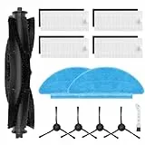 Zubehör-Set für Tikom L9000/L8000/L8000 Pro,für Lubluelu SL60D, für Laresar L6 Nex, für HONITURE Q6 SE Roboter-Staubsauger, 1 Rollenbürste, 4 Filter, 2 Wischpads, 4 Seitenbürsten, 1 Reinigungsbürste