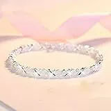 Armband 925 Sterling Silber X Armbänder Zirkon Cross Charm Armbänder Frauen Paar Armbänder Zubehör Silber 925 Schmuck Armreifen