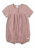 Sanetta Baby-Strampler kurz rosa aus Musselin | Praktischer und bequemer Spieler aus Bio-Baumwolle für Mädchen. Baby Overall