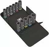 Wera 05004841001 8790 C Impaktor Deep Set 1, Steckschlüsseleinsatz Satz, 11-teilig Schwarz