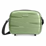 REDOLZ Hartschalen Handgepäck Kosmetik-Koffer | Stabiles Beauty-Case mit Aufsteckfunktion | 34 x 17 x 27 cm aus leichtem Polypropylen (Essentials 10)