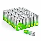 GP Batterien AA 1,5V Super Alkaline Longlife G-TECH Technologie, Vorratspack mit 80 Stück Mignon AA Batterien